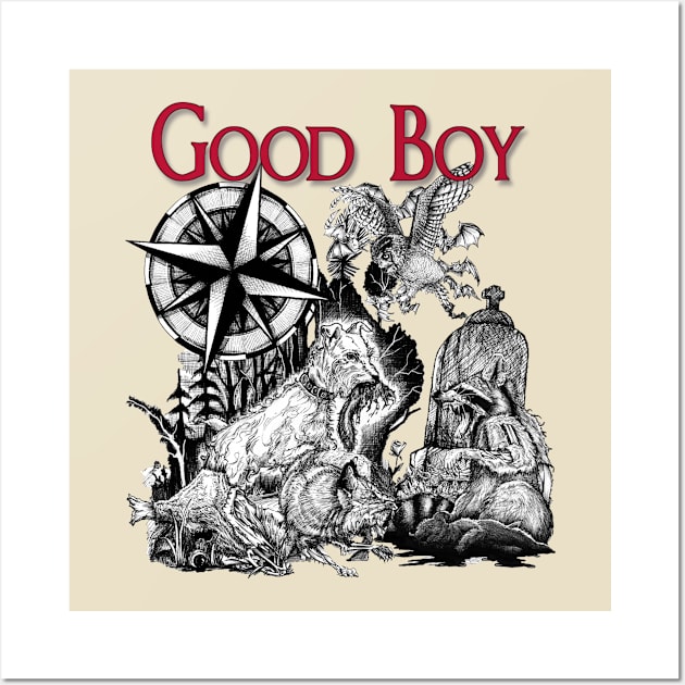 Good Boy Collage Wall Art by Thomas R Clark